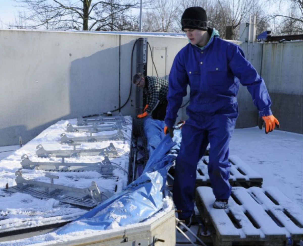 Aquaburg neue Anforderungen beim Winteraufbau